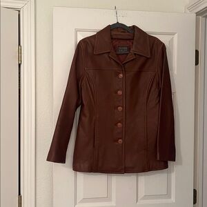 Leather Limited Women's dark brown GENUINE leatherJacket